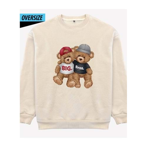 Big Bros Oversize Sweatshirt Bej