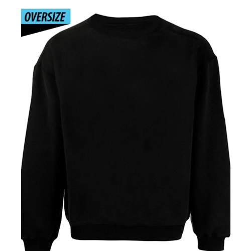 BlackFlow Oversize Sweatshirt Siyah