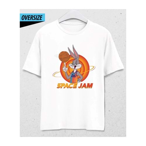 Orbit Dunker Oversize Unisex T-shirt Beyaz