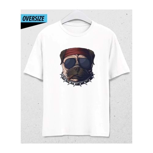 Chill Dog - Kamp, Eğlence, Motorcu T-Shirt Beyaz