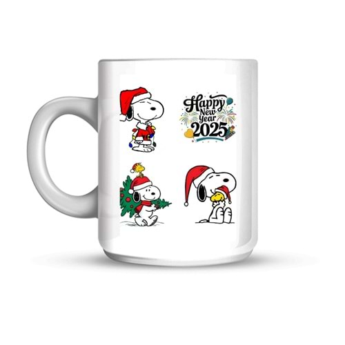 Happy New Yaer Snoopy Temalı Kupa