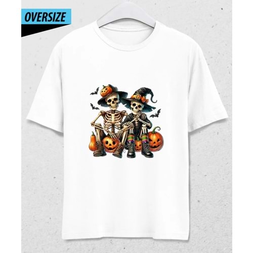 Cadı ve Vampir: Sonsuz İkili Oversize T-Shirt