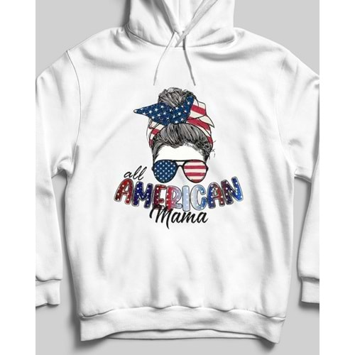 American Mama Sweatshirt Beyaz