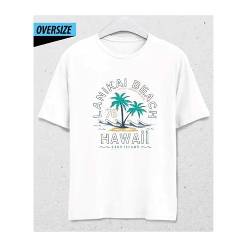 Memorable Summer Oversize Tee T-Shirt Beyaz