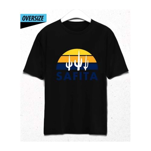 Safita: The Essence of Peaceful Living T-Shirt Siyah