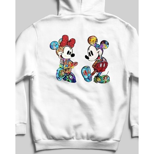 Disney İkilisi Sweatshirt Beyaz