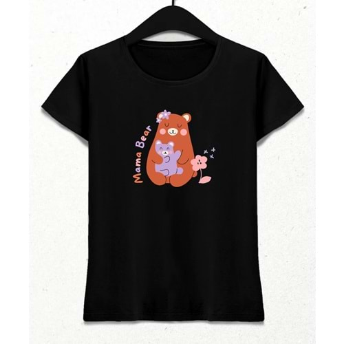 MamaBear Siyah T-Shirt XS Beden