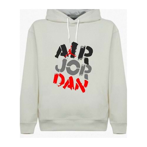 Hoop Hustle – Basketball Vibes Kapüşonlu Sweatshirt Bej