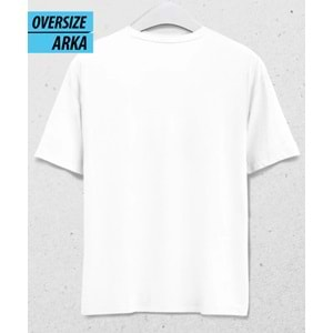 ATATÜRK Baskılı Oversize T-Shirt Beyaz