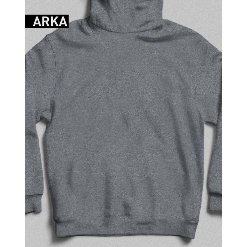 Rahat ve Şık Unisex Kapüşonlu Sweatshirt Kırmızı