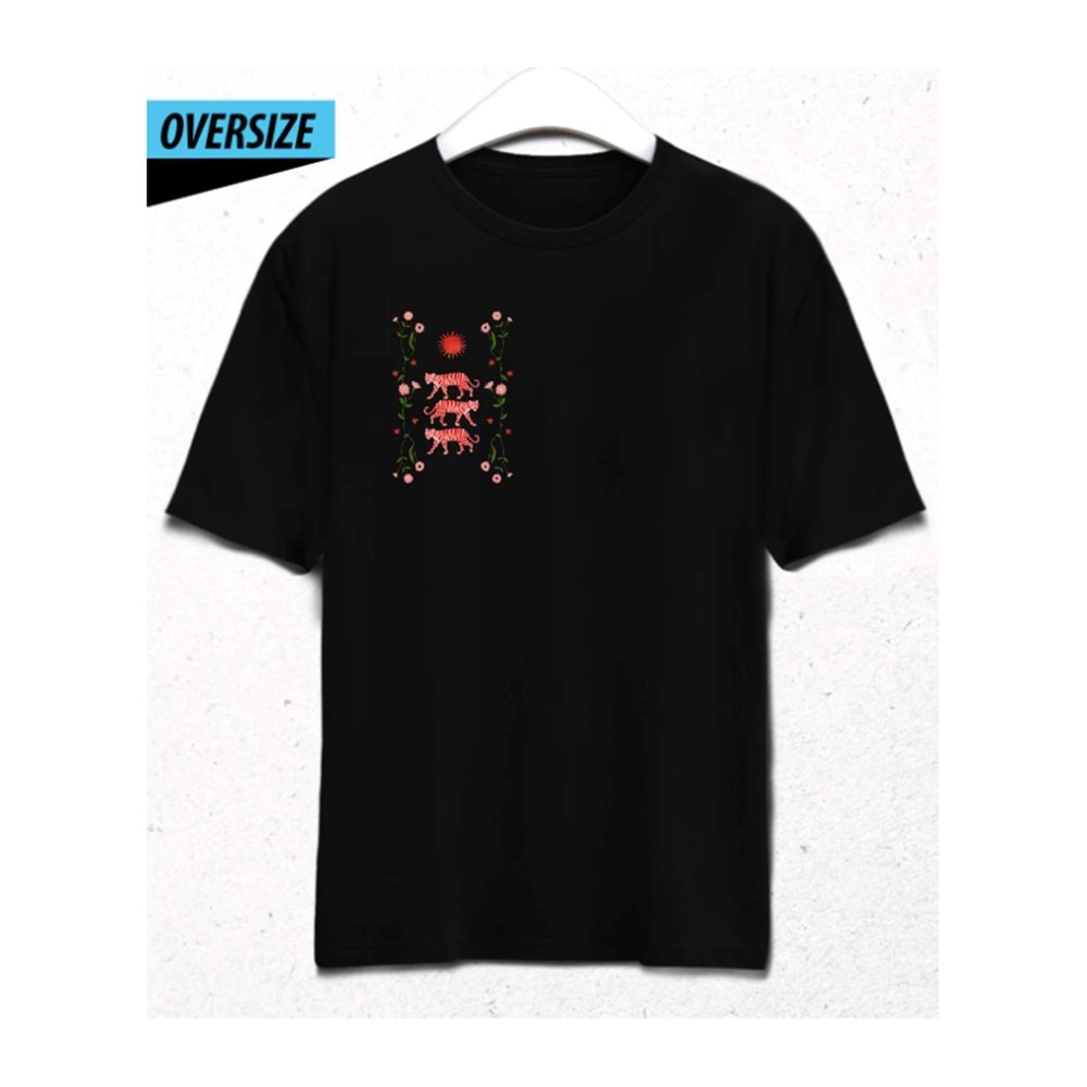 Wild Soul Oversize T-Shirt – İçindeki Gücü Serbest Bırak Siyah
