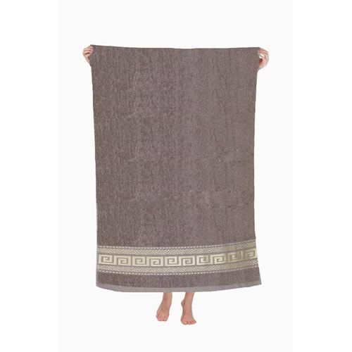 Nayra &#37;100 Pamuklu Banyo Havlusu 70x140 Cm Kahve